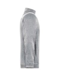 Weiße Fleece Jacke Herren